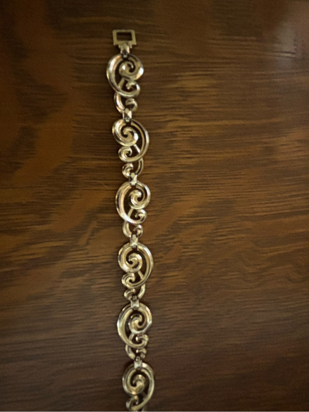 Vintage 1/20 12K GF signed Swirl Link Bracelet